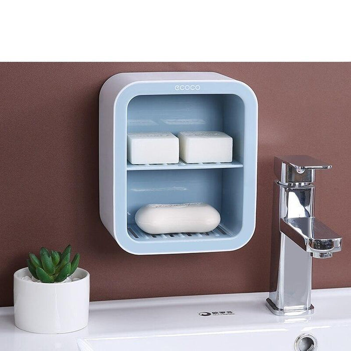 Elegant Botanical Wall-Mounted Soap Organizer for Stylish Bathroom Storage