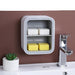 Elegant Botanical Wall-Mounted Soap Organizer for Stylish Bathroom Storage