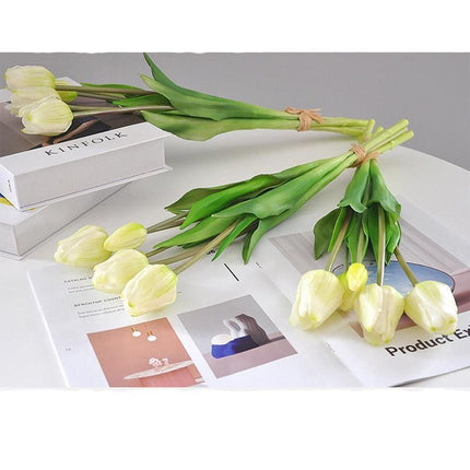 Luxurious Tulip Elegance Bouquet - Stunning Artificial Floral Arrangement | Customizable Home Decor