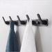 Elegant Wall-Mounted Storage Rack with Hooks and Shelf - Multi-Purpose Home Organizer