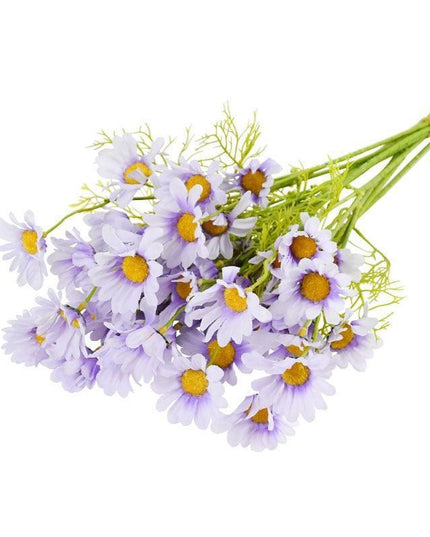 Elegant Daisy Dreams Bouquet Set: 5 Lifelike Floral Arrangements for Stunning Home Decor