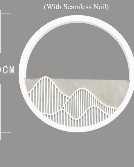 Sleek Modern Round Wall Planter - Stylish Hanging Decor for Your Greenery