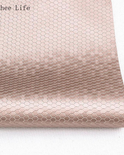 Transform Your Sewing Projects with Luxurious Honeycomb PVC Leather Fabric