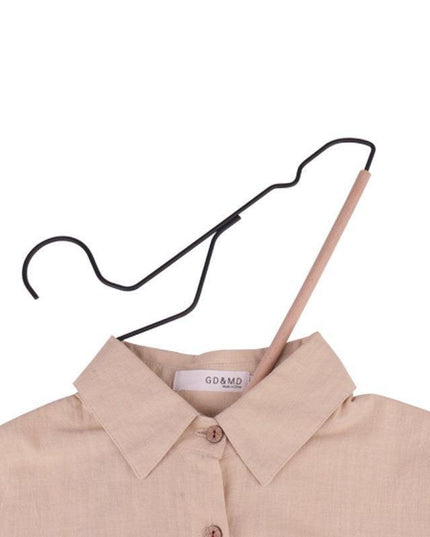 Luxurious 5-Piece Set Wooden and Metal Hanger Set for Ultimate Closet Organization