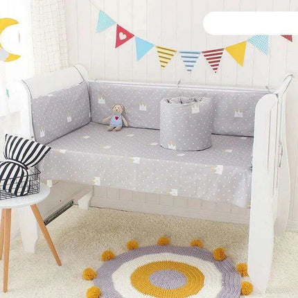 Newborn's Comfy Cotton Crib Bedding Collection - 5-Piece Bundle for Peaceful Sleep