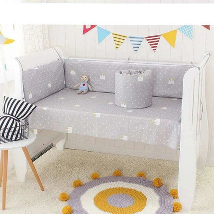 5-Piece Cotton Luxury Baby Crib Bedding Set for Deluxe Slumber