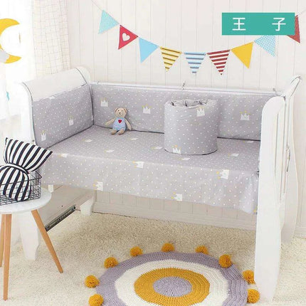 Snug Cotton Nursery Bedding Bundle with Bumpers and Sheet | Assorted Sizes & Shades