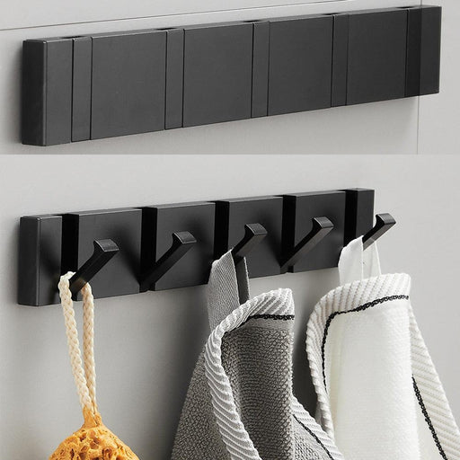 Sophisticated Folding Towel Hanger with Flexible Mounting Choices