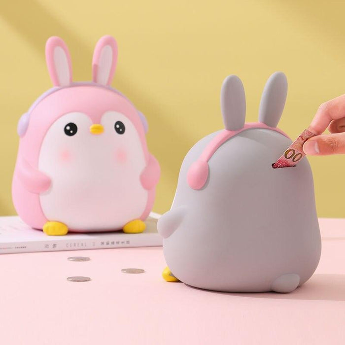 Exclusive Cartoon Animal Piggy Bank: Adorable, Drop-Proof Money Keeper for Wealthy Young Ones