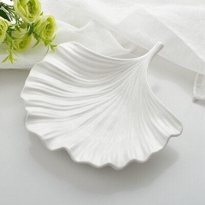 Leafy Ceramic Dish Set for Stylish Dining and Home Styling