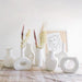 Artistic Abstract Ceramic Vase for Contemporary Dried Floral Arrangements