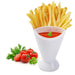 French Fry Cone Holder with Removable Dipping Cup