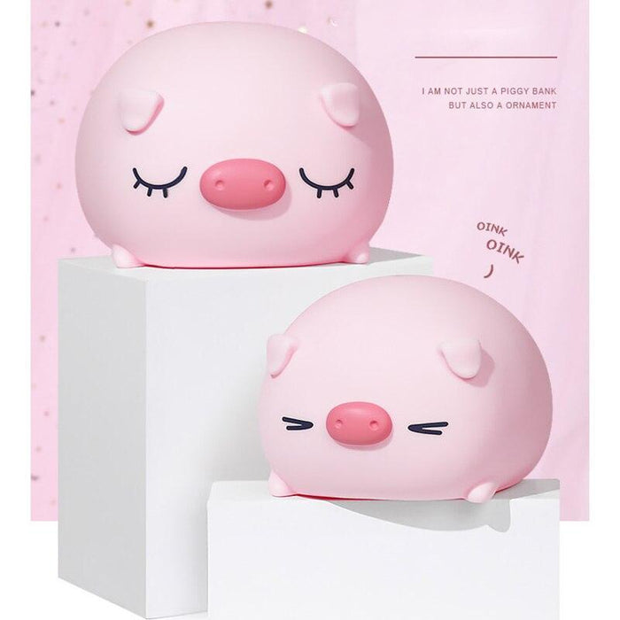 Cute Cartoon Piggy Bank - Squeaky Money Coin Box