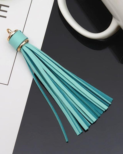 Vibrant 5-Piece Faux Leather Tassel Fringe Set for Creative Jewelry and Craft Projects