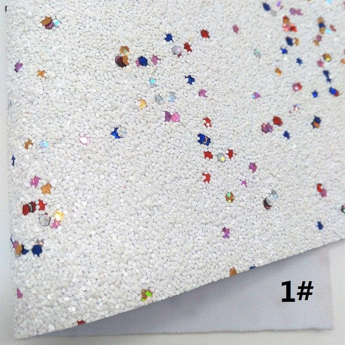 Shimmering Glitter Fabric Bundle for Artistic DIY Creations