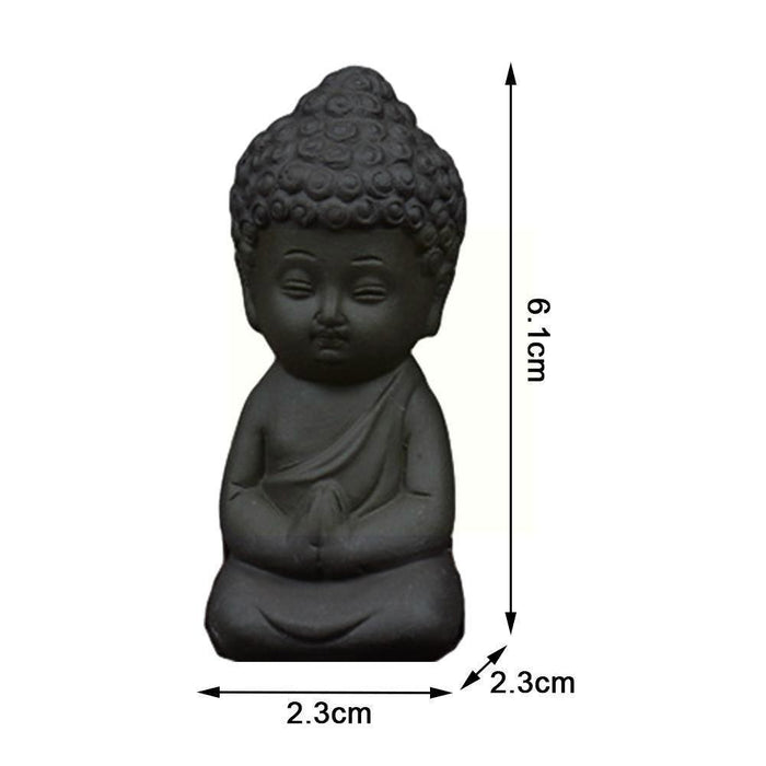 Buddha Zen Tea Pet - Ceramic Figurine for Meditation and Prosperity