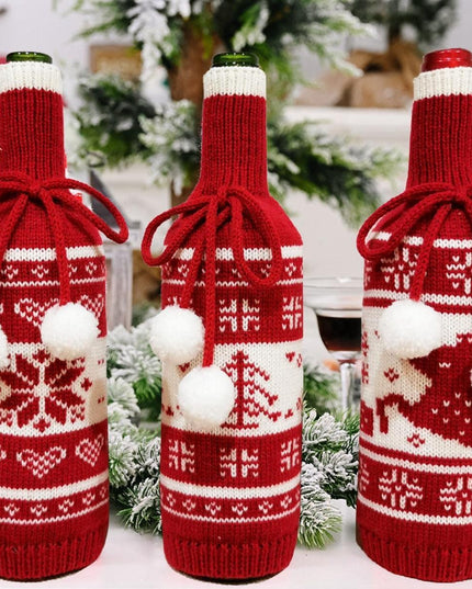 Holiday Cheer Wine Bottle Dress: Celebrate in Festive Elegance