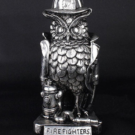 Elegant Electroplated Owl Figurine for Stylish Home Accents