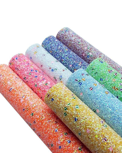 Glamorous Glitter Faux Leather Sheets for Creative Crafting Adventures!