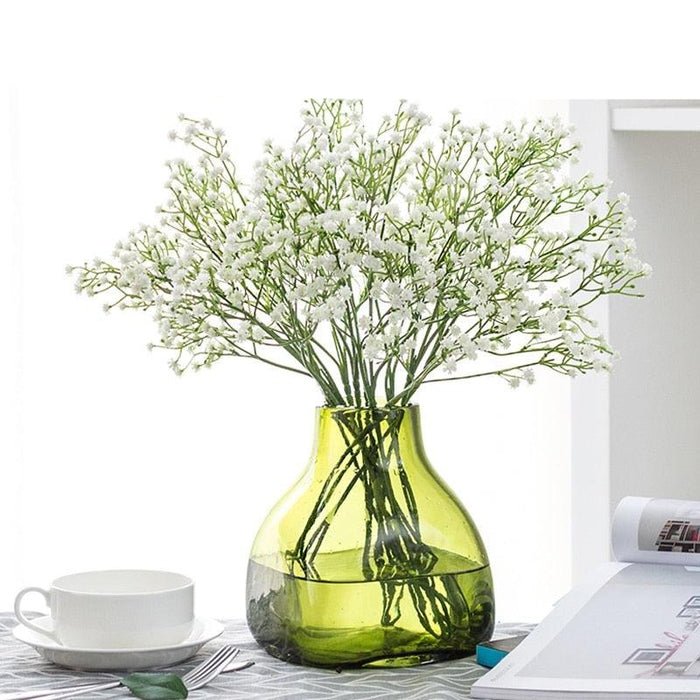 Lifelike Baby's Breath Silk Flower Stems - Perfect for Crafting and Home Styling