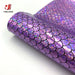 Enchanted Holographic Mermaid Scale PU Faux Leather for Creative DIY Crafts