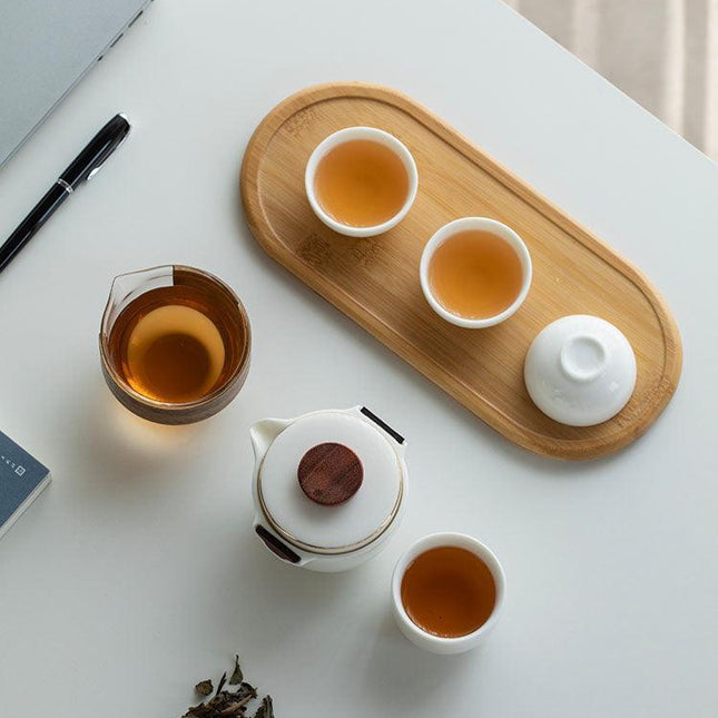 Zen Zhiyu Travel Tea Set - Your Portable Gateway to Tea Bliss