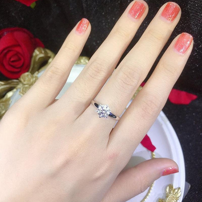 Radiant Commitment: Ethically Sourced Moissanite Engagement Ring for Lasting Love