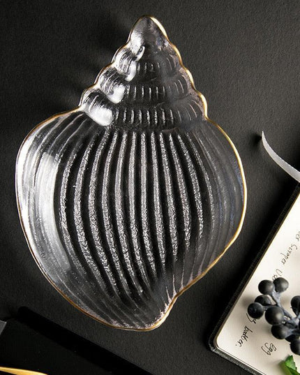 Nordic Kitchen Ocean Series Gilt-Edged Scallop Dish