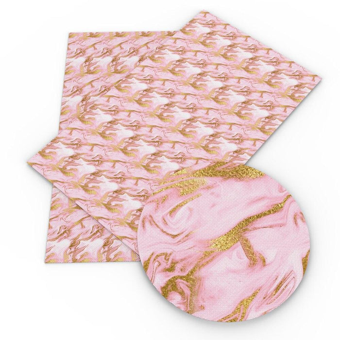 Floral Elegance Synthetic Leather Crafting Sheets - Creative Essentials