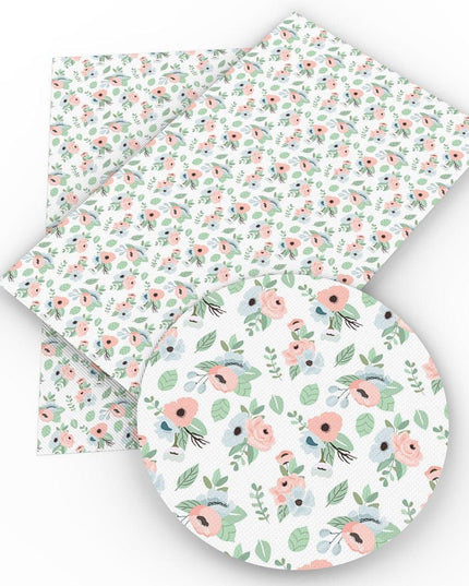 Colorful Lychee Faux Leather Crafting Kit - Vibrant DIY Fabric Collection