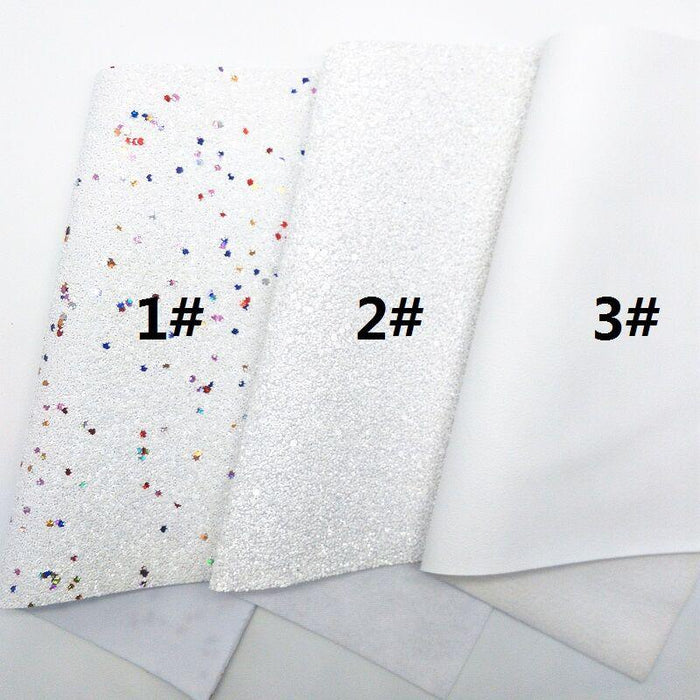 Shimmering Glitter Fabric Sheet Set for DIY Crafting