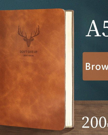 Luxurious A5 Leather-bound Journal: 200 Pages for Creative Expression