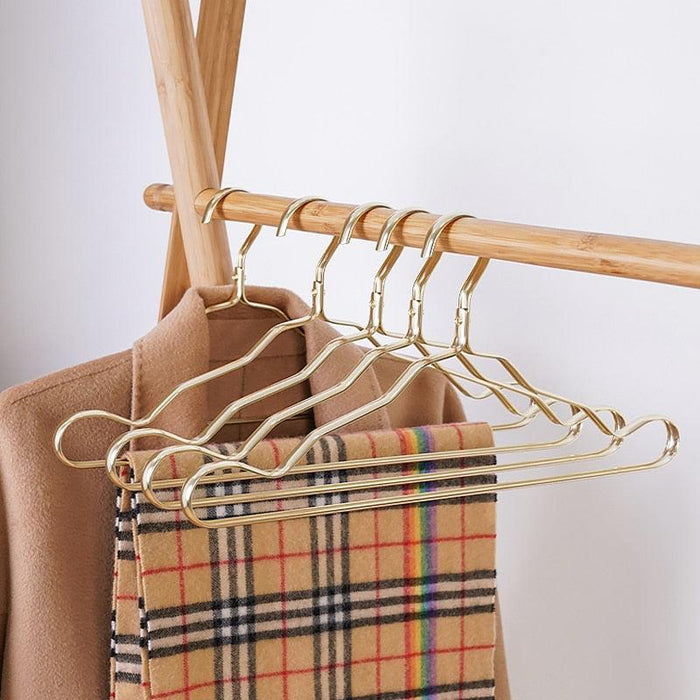 Luxury Aluminum Clothes Hangers Set with Multi-Port Rack Support