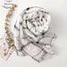 Luxurious Blue Porcelain Cashmere Blend Shawl - The Perfect Accessory for Any Occasion