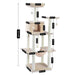 68-Inch Multi-Level Cat Tree with Condos and Sisal Scratching Posts - Deluxe Cat Playground for Multiple Cats