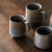 Artisan Vintage Japanese Stoneware Mug Set for Coffee and Tea Lovers