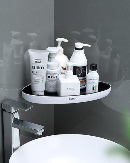 Chic Geometric Triangular Bathroom Wall Organizer: Luxe Storage Solution