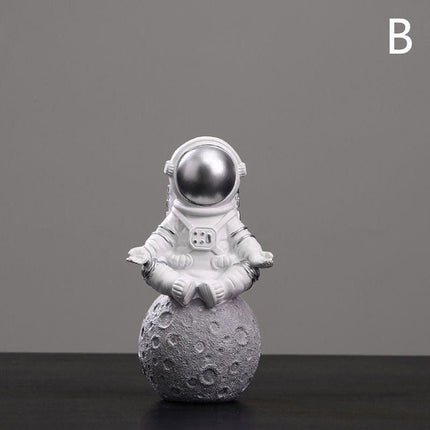 Set of 3 Nordic Astronaut Resin Decorative Sculptures