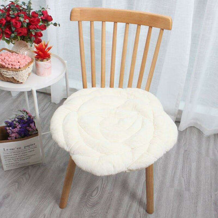 Elegant Japanese Rose Round Cushion with Soft PP Cotton Filling - Available in 55x55cm/45x45cm