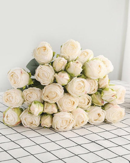 Opulent Silk Rose Bouquet: Stunning Botanica Florals for Elegant Home Accents