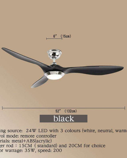 Sophisticated Smart LED Ceiling Fan with Color-Changing Features and Remote Control