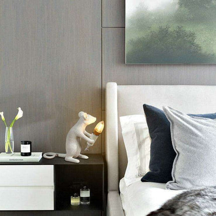 Whimsical Nordic Mouse LED Light - Artistic Home Accent