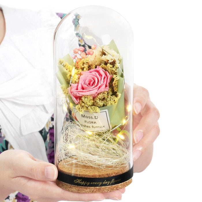 Enchanted LED Rose Cloche: A Timeless Tale of Luxury and Everlasting Beauty