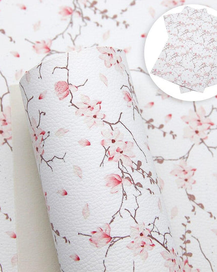 Blooming Elegance: Premium Floral Faux Leather for Inspired DIY Creations