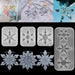 Festive Snowflake Silicone Mold Kit for Crafting Elegant Christmas Jewelry and Decorations