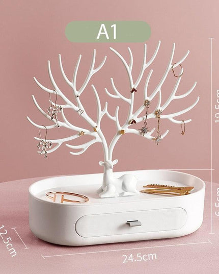 Chic Antler Jewelry Organizer - Elevate Your Display with Timeless Elegance