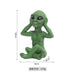 Extraterrestrial Joy: Whimsical Alien Figurine Garden Set