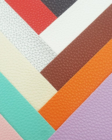 Artisanal Luxe Litchi Faux Leather Crafting Essential