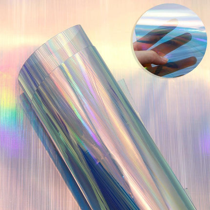 Iridescent PVC Synthetic Leather Jelly Fabric for Innovative DIY Creations