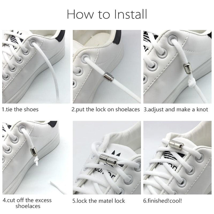 Revolutionize Your Footwear with Elastic No Tie Shoelaces Kit - Elevate Your Style!